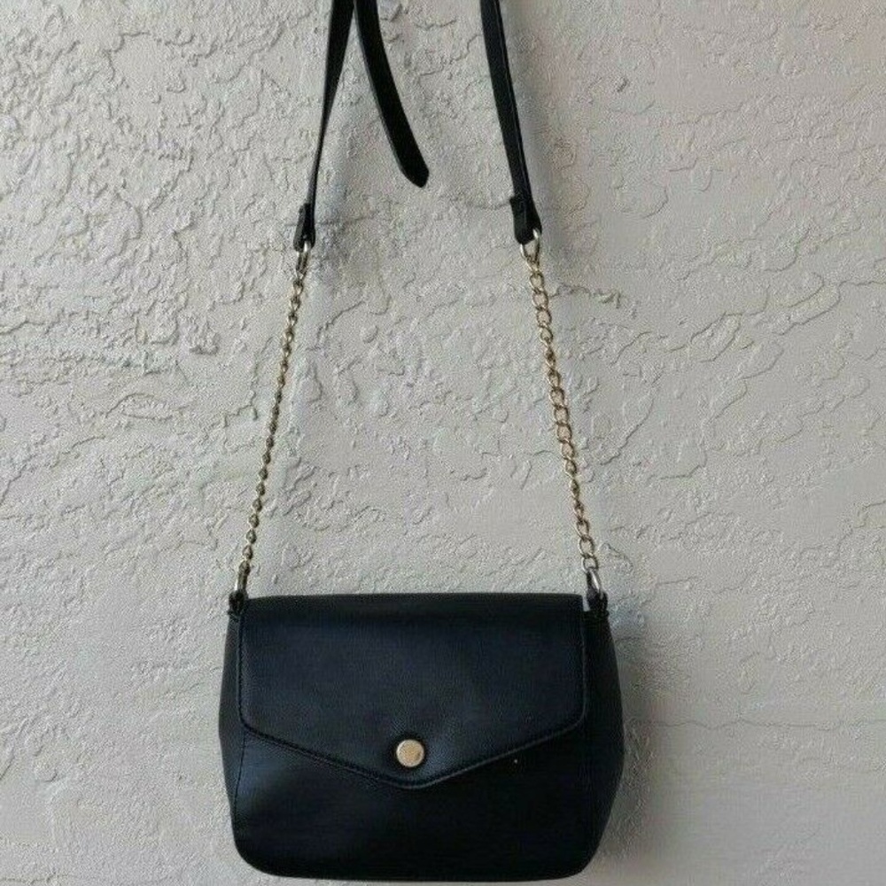 Black Crossbody Shoulder Bag Purse by Forever 21